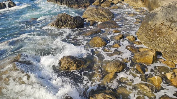 Starka Vågor Svarta Havet Foros — Stockfoto