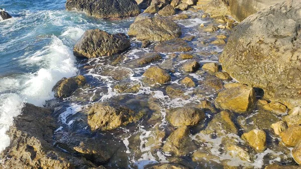 Karadeniz Güçlü Dalgaları Foros — Stok fotoğraf