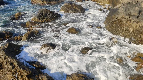 Starka Vågor Svarta Havet Foros — Stockfoto