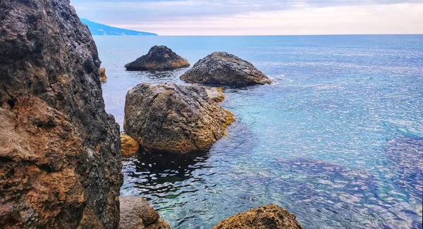 Svarta Havets Klara Vatten Foros — Stockfoto