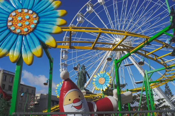 Placera Jaude Clermont Ferrand Manege För Små Barn Gröna Och — Stockfoto