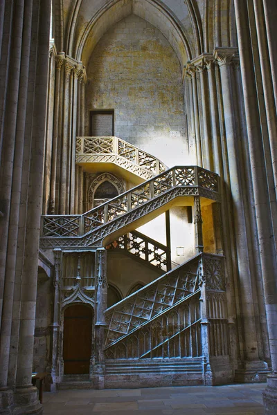 Kathedrale Notre Dame Von Rouen Treppen Von Buchhändlern Nördlichen Querschiff — Stockfoto