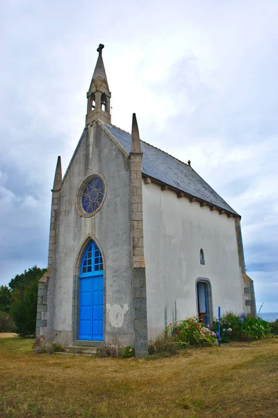 Die Kleine Kapelle Etables Sur Mer Der Nähe Von Binic — Stockfoto