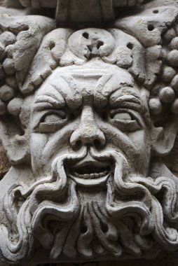 Bacchus, şarap ve festivaller Roma tanrısı ya da Dionysos Yunanlılar arasında oyma portre