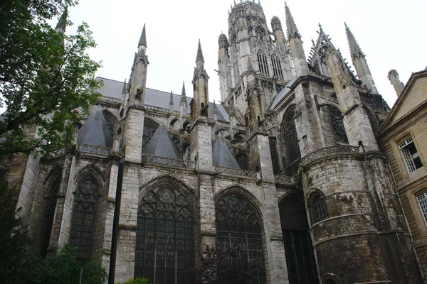 Abadía Saint Ouen Rouen Normandía Francia Estilo Gótico Vista Los — Foto de Stock