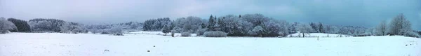 Panoramic Shooting Campaign Snowy Auvergne Clermont Ferrand — Stock Photo, Image