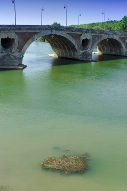 Toulouse, Garonne 'daki Pont Neuf manzarası
