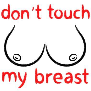 Benim meme yazıt, mizah vektör çizim dokunmayın