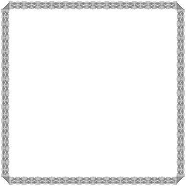 Birçok girdap süslü çerçeveli siyah çizgiler üzerinde beyaz arka plan, vektör illüstrasyon izole sipariş titreşimli