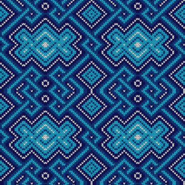 Seamless süslü örgü modeli