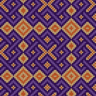 Örme Dikişsiz dekoratif desen