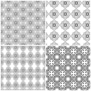 Dört sorunsuz çiçek Izgaralar