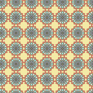 Mandala Dikişsiz desen oluşur