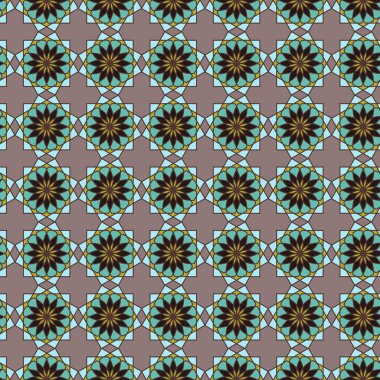 Dekoratif soyut seamless modeli