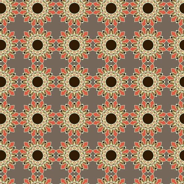 Patrón ornamental silencioso abstracto sin costuras — Vector de stock