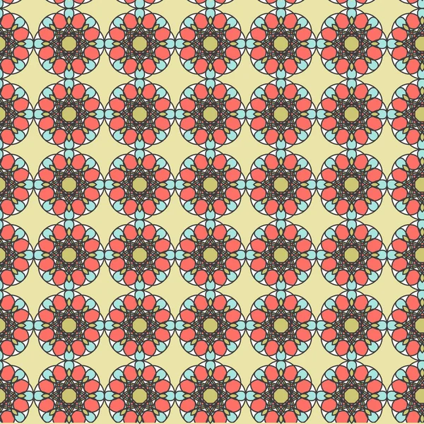 Delicado patrón ornamental abstracto — Vector de stock