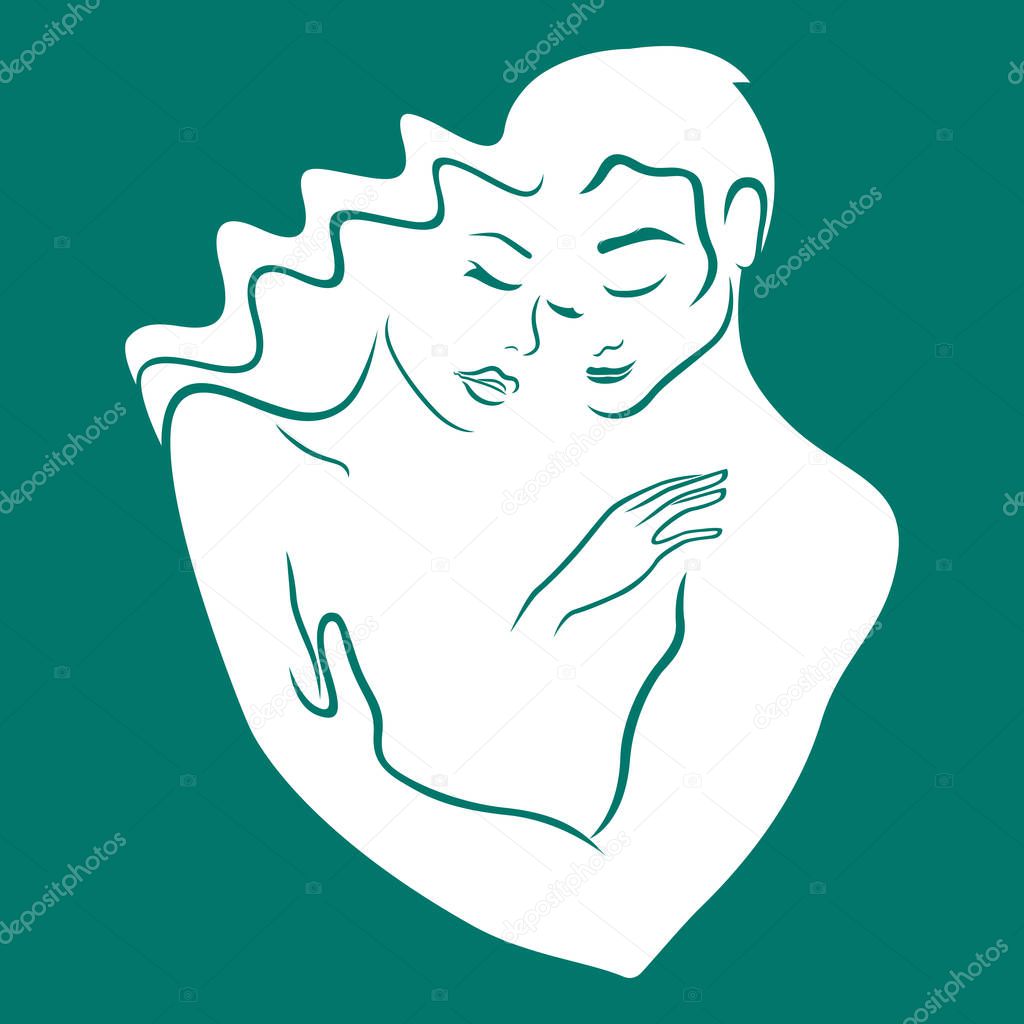 Vector logo of tenderness relationships