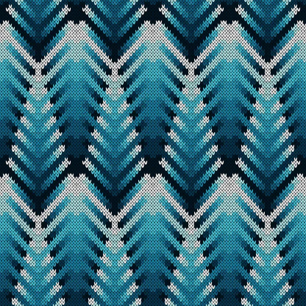 Motif ornemental tricoté sans couture — Image vectorielle