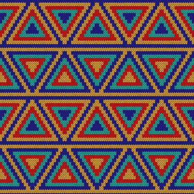 Örme süslü dikişsiz dekoratif desen