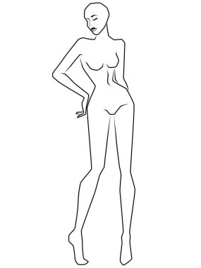 Kapalı gözlü soyut şehvetli bayan