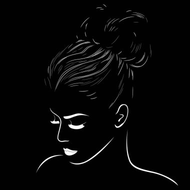 Yüksek muhteşem saçlı çekici kadınlar