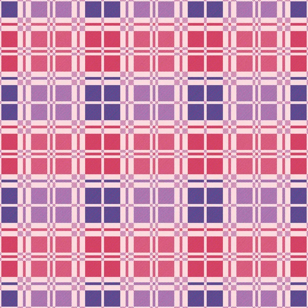 Tartan Scottish Muted Seamless Pattern Violet Red Beige Hues Texture — Stock Vector