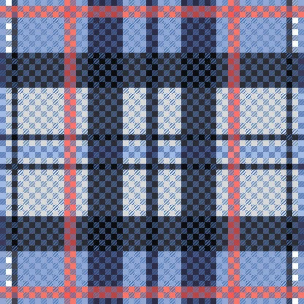 タータンスコットランドのシームレスなパターンミュート色 フランネルシャツのテクスチャ テーブルクロス 毛布や他の繊維 — ストックベクタ