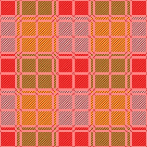 Schottisches Gedecktes Nahtloses Muster Grün Rot Gelb Und Blautönen Textur — Stockvektor