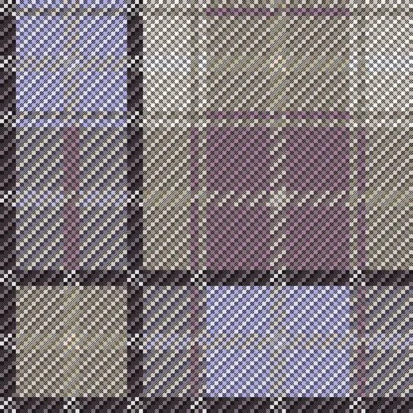 Прямокутний Безшовний Векторний Візерунок Тартанова Плед Основному Хакі Коричневі Пурпурові — стоковий вектор