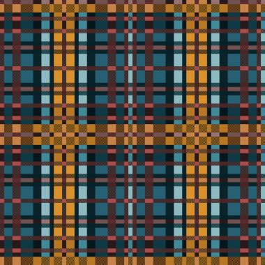 Bir tartan ekoseli olarak kusursuz dikdörtgen vektör karşıtlık deseni ağırlıklı olarak köşegen çizgileri, flanel gömlek dokusu, ekose, masa örtüsü, elbise, battaniye ve diğer tekstil renkleriyle