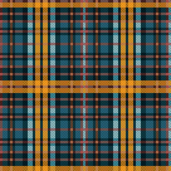 Patrón Vectorial Rectangular Sin Costuras Como Tartán Escocés Principalmente Colores — Vector de stock