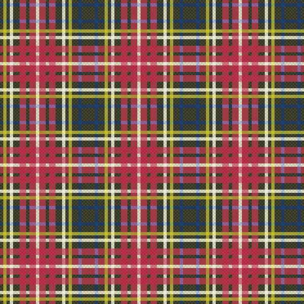 Tartan Modello Scozzese Senza Cuciture Nei Colori Kaki Blu Rosa — Vettoriale Stock