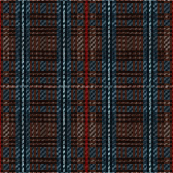 Rechthoekige Naadloze Vector Patroon Als Een Tartan Plaid Voornamelijk Donkerbruine — Stockvector