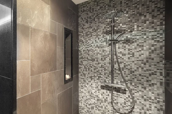 Cabezal Ducha Moderno Baño — Foto de Stock