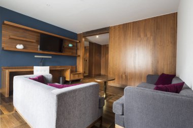 Modern tarzda özel dairenin iç