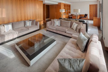 Modern tarzda özel dairenin iç