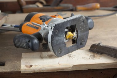 Ağaç işleme yönlendirici .carpentry yakın çekim