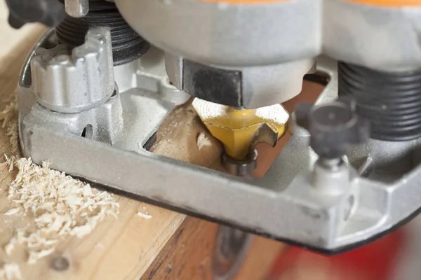 Woodworking Router Carpentry Fechar — Fotografia de Stock