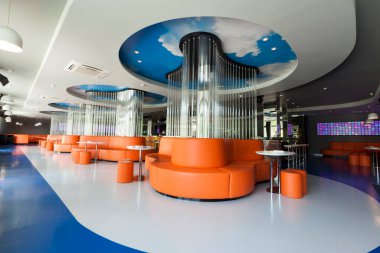 iç futuristik disko bar turuncu