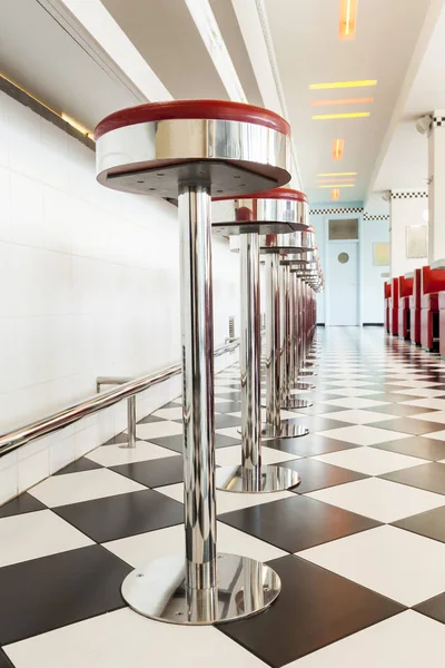 American diner restaurant.retro interior