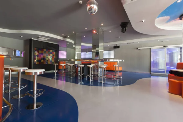Naranja Futurista Discoteca Bar Interior —  Fotos de Stock