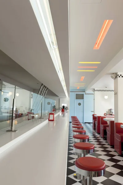 Comedor Americano Restaurant Retro Interior — Foto de Stock