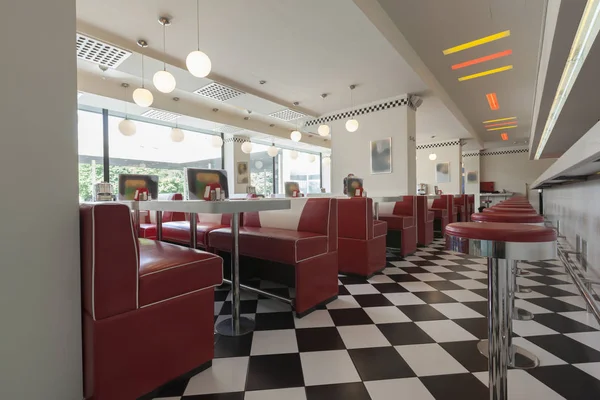 American diner restaurant.retro interior