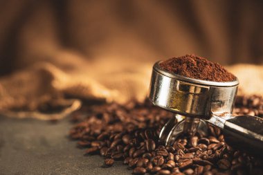 Kahve kurcalamak, paslanmaz çelik ve roaste kahve basın yapılmış