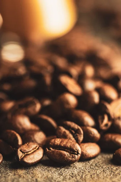 Toned image of caffe beans .close up — Stock Photo, Image