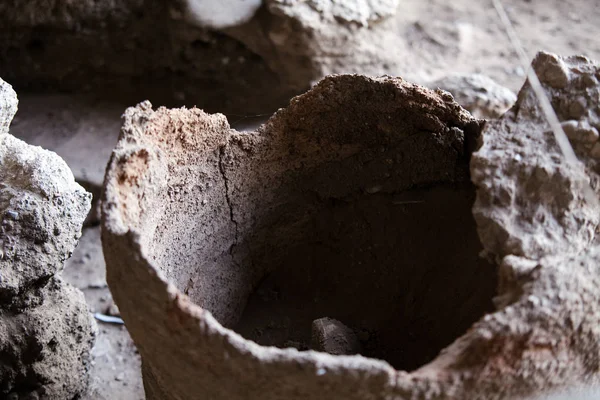 Archeologia Wykopalisk Prawdziwe Artefakty Stary Amphora — Zdjęcie stockowe