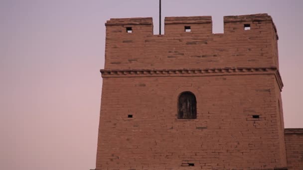 Chinesische Historische Architektur Chinesische Festung Der Provinz Gansu Jiayuguan — Stockvideo