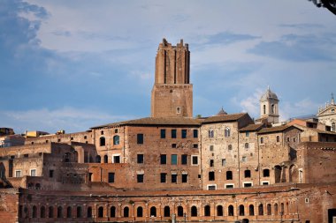 Roma, İtalya. Trajan'ın pazar gündüz