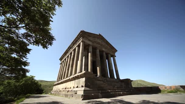 Berömda Hedniska Garnitemplet Armenien — Stockvideo