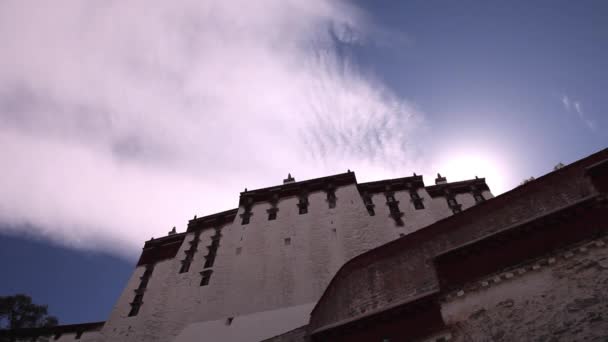 Παλάτι Potala Λάσα Θιβέτ Λεπτομέρεια — Αρχείο Βίντεο
